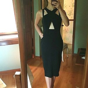 Sexy Black Cutout Strappy Dress
